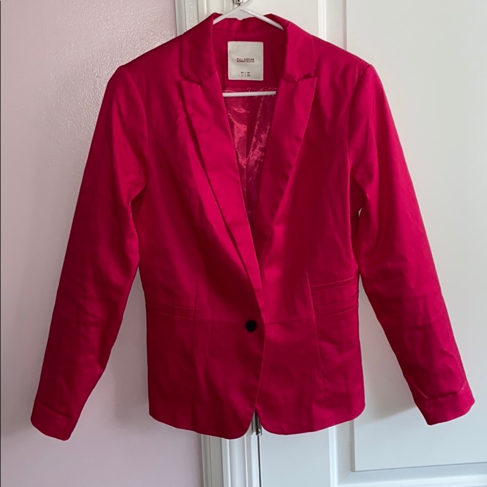 Pull & Bear Hot Pink blazer